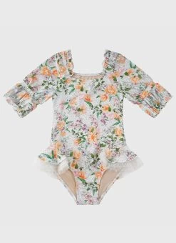 Honeysuckle Short Sleeve Puff One Piece