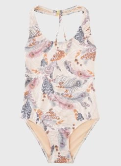 Plumeria Cross Back One Piece