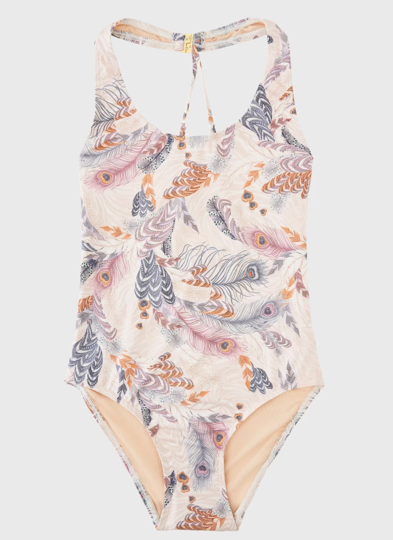 Plumeria Cross Back One Piece